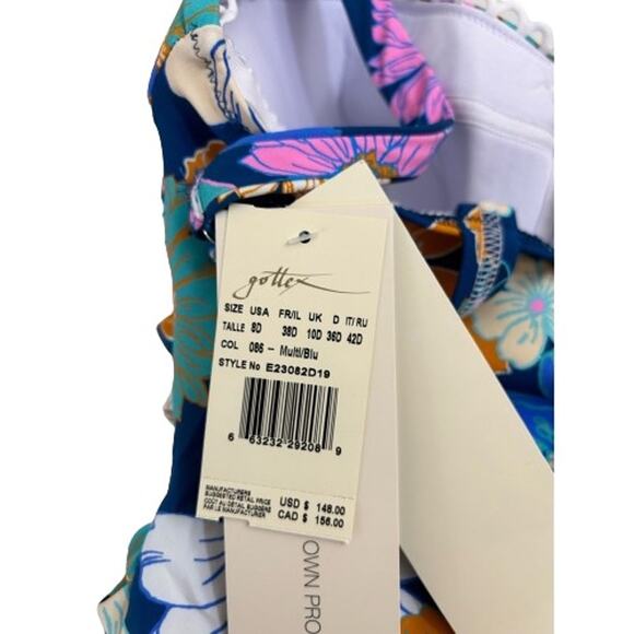 NWT PROFILE BY GOTTEX Rising Sun One-Piece Swimsuit. Size 8D - Picture 14 of 16